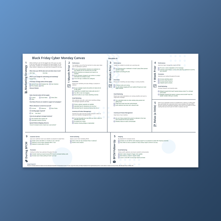 Black Friday Cyber Monday Canvas by Sprintpoint