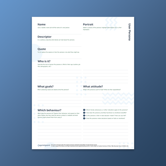 User Persona by Sprintpoint