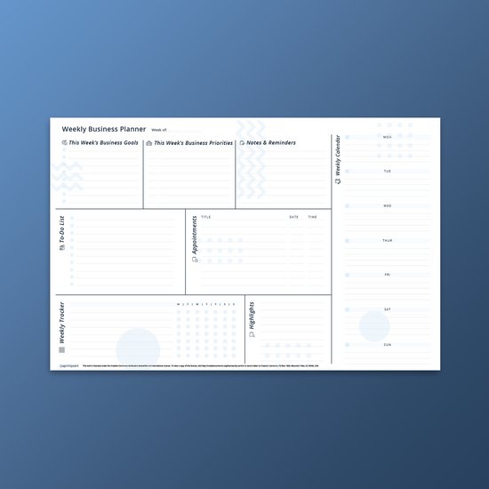 Weekly Business Planner by Sprintpoint